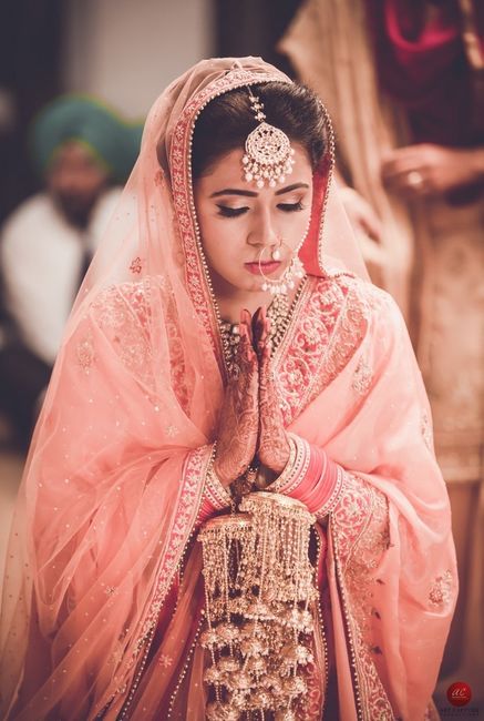Gorgeous Chandigarh Wedding With A Bride In A Dusty Pink Lehenga!