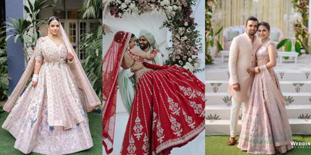 The Most Stunning Anita Dongre Lehengas Worn by Real Brides!