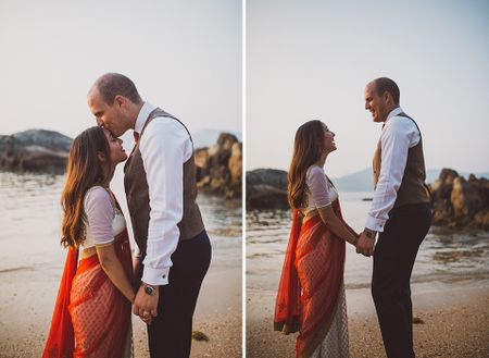 This Elopement Wedding By The Beach In Goa Is Super Pretty!