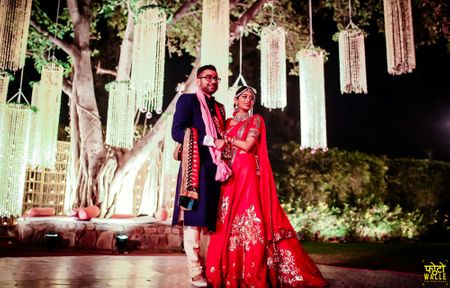 Colorful Delhi Wedding With A Bride in Red!