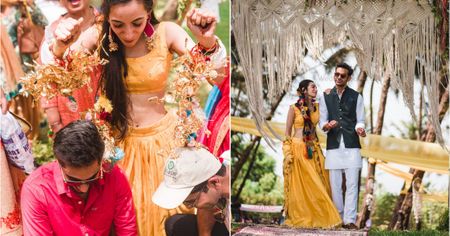 The Haldi Party In This Boho Wedding Is What You NEED To See!