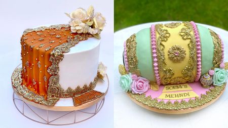 #Trending - Unique Mehndi Cakes With Cutesy Details
