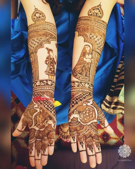 #Trending: Jharokha Designs in Bridal Mehendi!