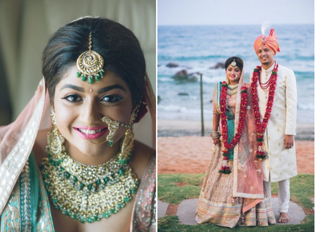A Beautiful Beach Wedding With A Pastel Bride In Vizag!
