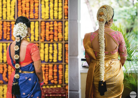 The Prettiest Floral Jadas Or Braids We Spotted On South-Indian Brides!