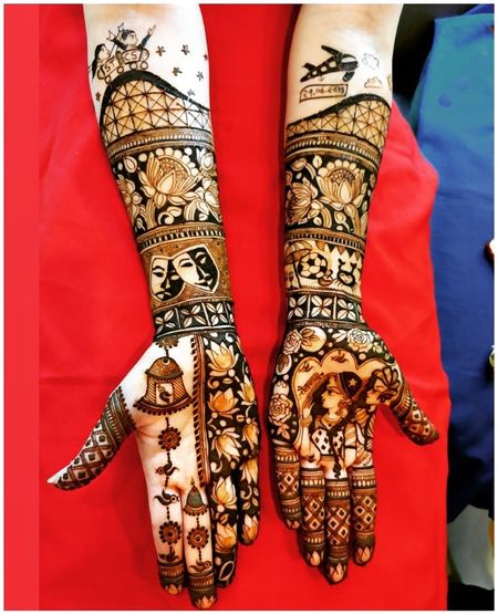 This Actress Had The Most Interesting Bridal Mehendi Design Ever And It Has A Story!