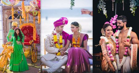 South Indian Couples Who Coordinated Their Outfits On Their Wedding!