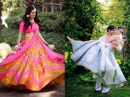 20 Real Brides Who Wore Anything But Green & Yellow On Their Mehendi!
