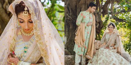 An Elegant Nikaah From Nashik With A Bride In A Gorgeous Ivory And Blush Pink Lehenga