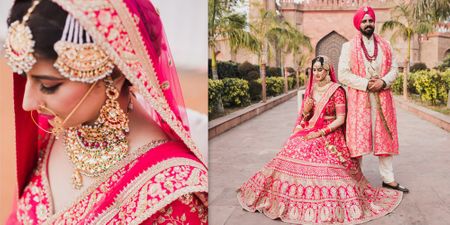 A Beautiful Jalandhar Wedding With A Bride In Bright Pink Lehenga