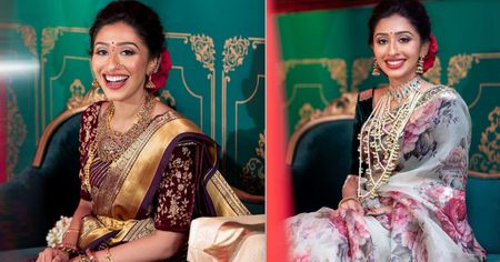 A Graceful DIY Engagement With The Bride In Two Gorgeous Outfits And Antique Jewellery!