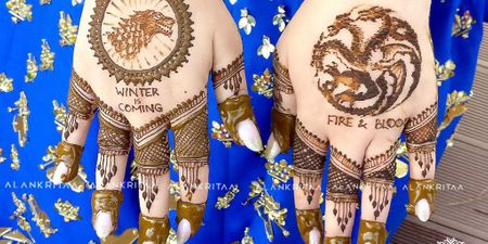 #GoT8: Think You're The Biggest Fan? This Bride Got A Game Of Thrones Themed Mehendi!