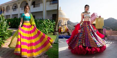 The Coolest Boho-Chic Lehengas We Spotted On Real Brides!