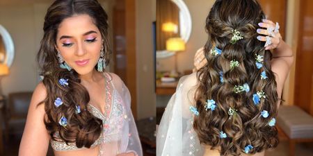 Why Flowers In Open Hair Are The Best Way To Add A Touch Of Glam In Your Mehendi Hairstyle!
