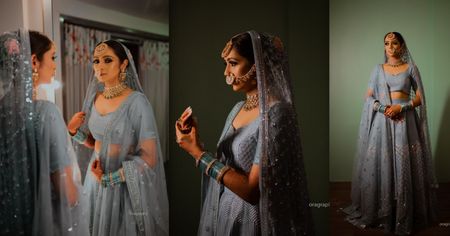 Real Bride Reveals: How She Designed Her Pigeon-Colored Lehenga & Broke The Internet!