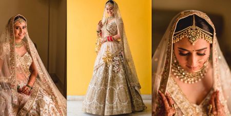 A Stunning Manesar Wedding With The Bride In A Pink & Ivory Lehenga