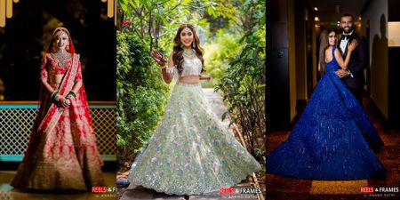 A Super Pretty Bangalore Wedding With Stunning Outfits & A Breathtaking Bridal Entry
