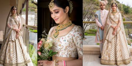 A Gorgeous Hill Wedding With A Bride In An Ivory Lehenga