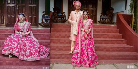 A Gorgeous Seaside Wedding With A Bride In A Pretty Pink Lehenga
