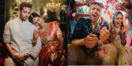 An Interesting Chennai Wedding With A Bride In A Dramatic Trail!
