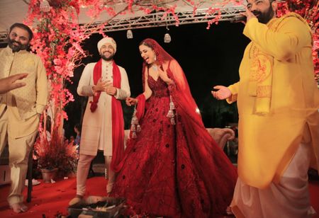 This Bride Wore A Bridal Gown With A Dupatta & Kaleere & Absolutely Owned The Look!