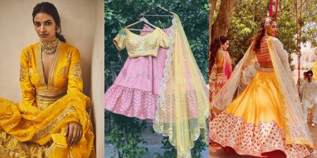 WMG Spotted: Chanderi Lehengas Perfect For Your Haldi! *With Links & Prices!