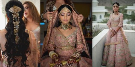 A Pink Wedding In The Pink City With The Bride In A Customised Bridal Lehenga