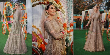 A Gorgeous Delhi Wedding With The Bride In An Offbeat Bridal Anarkali