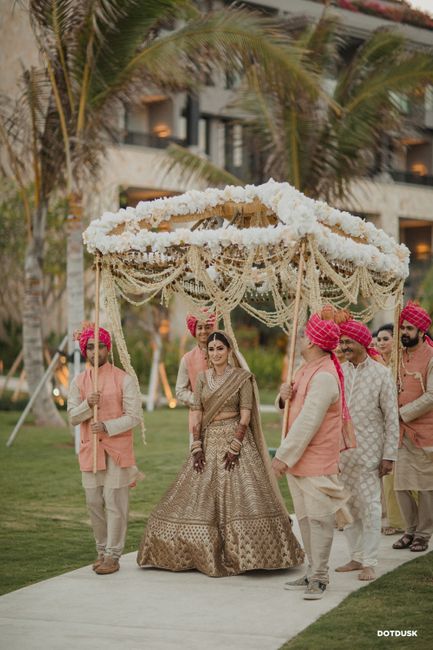 A Stylish Destination Wedding With The Bride In The Most Uniquely Hued Lehenga