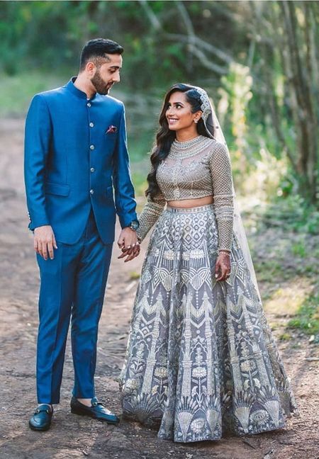 Trendy Brides We Spotted Who Picked Metallic Grey!