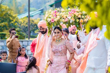 A Gorgeous Corbett Wedding With A Bride In A Blush Pink Lehenga