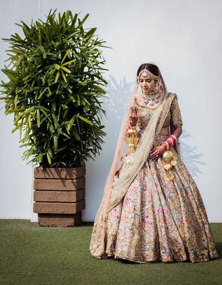 Elegant Mumbai Wedding With The Bride In A Beautiful Pastel Pink Lehenga