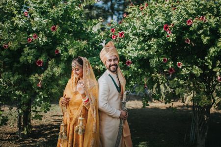 An Intimate Chandigarh Wedding With A Bride In A Beautiful Mango Coloured Lehenga