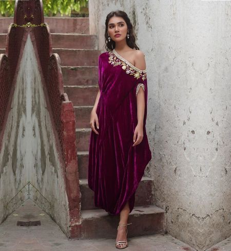Glam Velvet Outfits For Brides Other Than Lehengas!