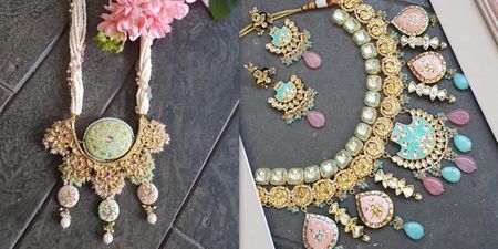 Trending: Pastel Meenakari Necklaces For The New-Age Brides!