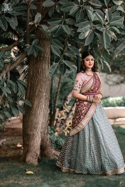 This Bride Designed Her Engagement Lehenga From Scratch & We're In Awe!