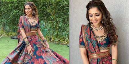 This Bride Rocked The Most Unique Lehenga In A Contemporary Style!