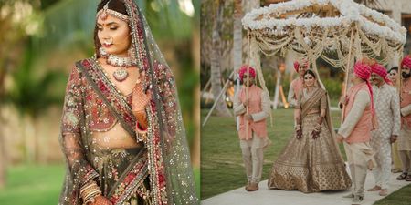 #Trending - Earthy Tones In Lehengas That Are Bookmark Worthy!