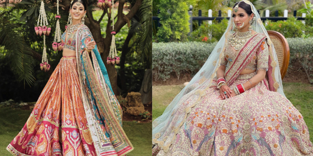 Multicoloured Embellished Lehengas That’ll Steal Your Hearts!