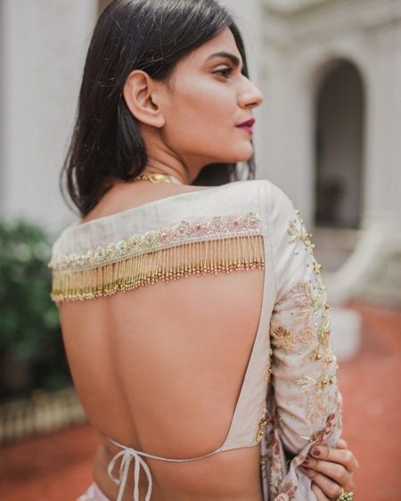 20+ Stunning Backless Blouses To Bookmark While You #StayHome!