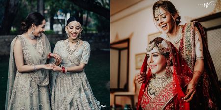 Brides & Their Sisters Who Coordinated Their Outfits & How!