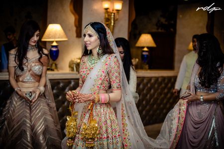 Gorgeous Udaipur Wedding With The Bride In A Floral Lehenga