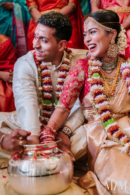 A Traditional Wedding With The Bride In A Gorgeous Silk Saree