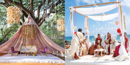 From Bamboo Wedding Mandaps To Under An Actual Tree - Here Are Some Eco-Friendly Mandap Ideas!