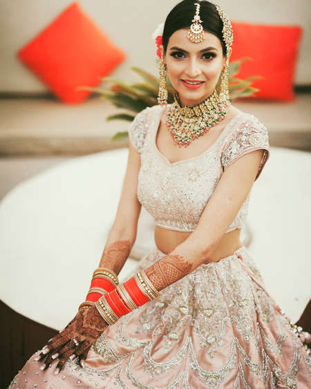 An Intimate Indore Wedding With A Pastel Bridal Lehenga
