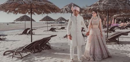 Breathtaking Beach Wedding With The Bride In Stunning Pastel Outfits