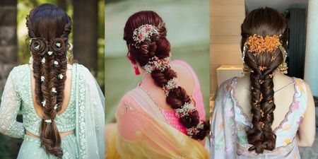 #Trending – Thick Floral Braids For Mehndi & Haldis
