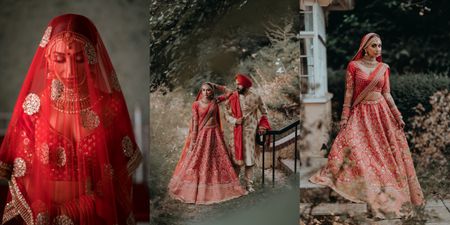 Dreamy Sikh Wedding With The Bride In A Timeless Red Lehenga