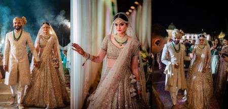 Gorgeous Udaipur Wedding With Glam Bridal Outfits