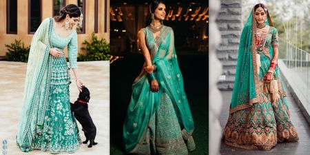 Teal Lehengas Are In, And These Brides Are Proof!